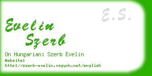 evelin szerb business card